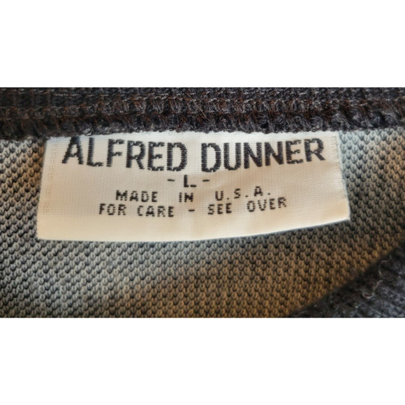 Alfred Dunner Gray Black Colorblock Buttons Long Sleeve Top Women's Size Large - Picture 2 of 8